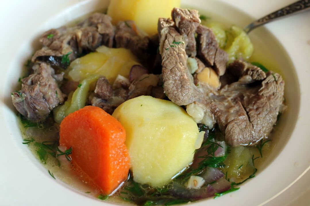 meat soup to increase the activity of men